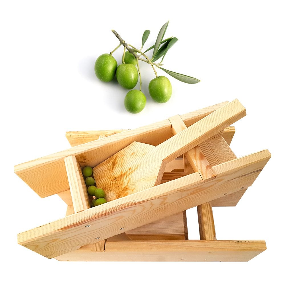 Çam Ağacından Doğal El Yapımı Zeytin Kırma Makinesi